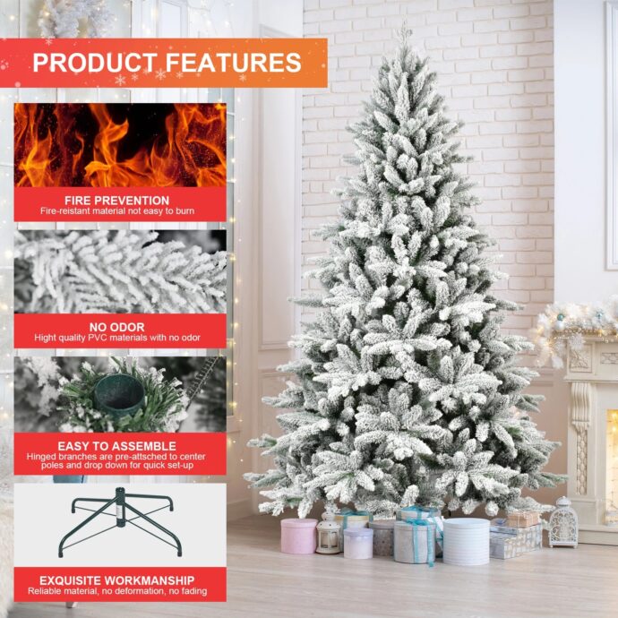 2_5FT-6FT-7FT-Pre-lit-Artificial-Christmas-Tree-1514-Branch-Tips-Automatic-Open-PE-PVC-Mixed